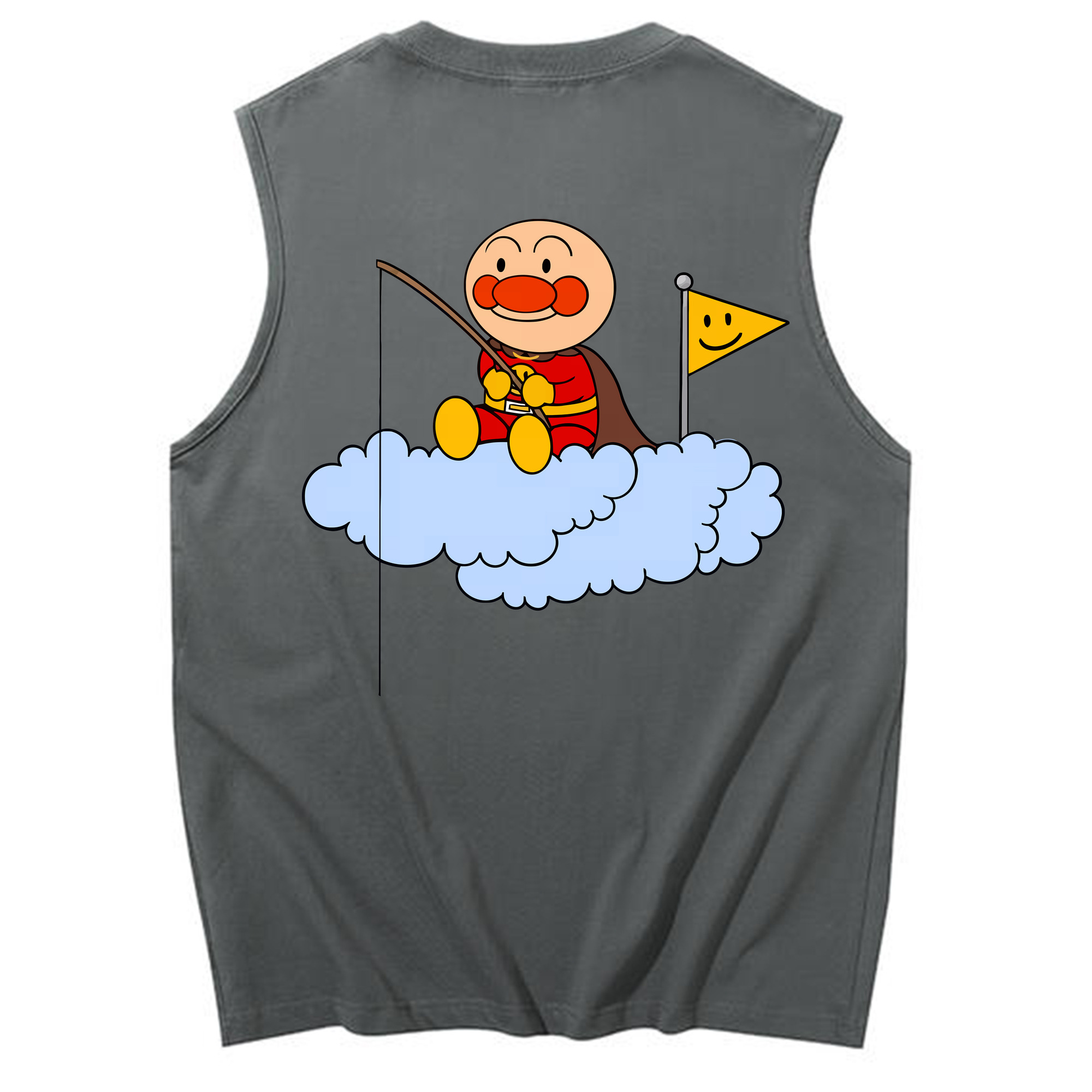 （画像用） アンパンマン Anpanman コットン100％タンクトップ（背面プリント）